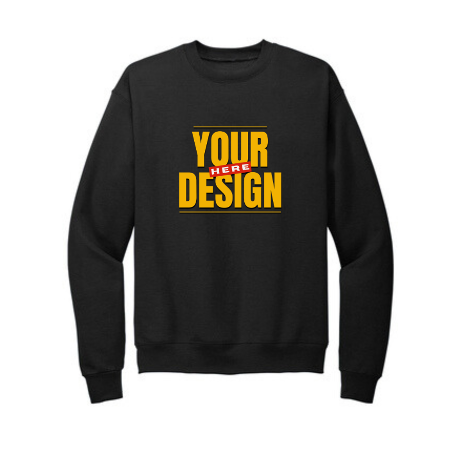 Crushed 3/4 Sleeve 'Preppy' Crew Neck main image 1